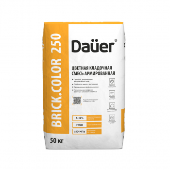Цветная кладочная смесь армированная Dauer BRICK.COLOR 250 серая 50 кг